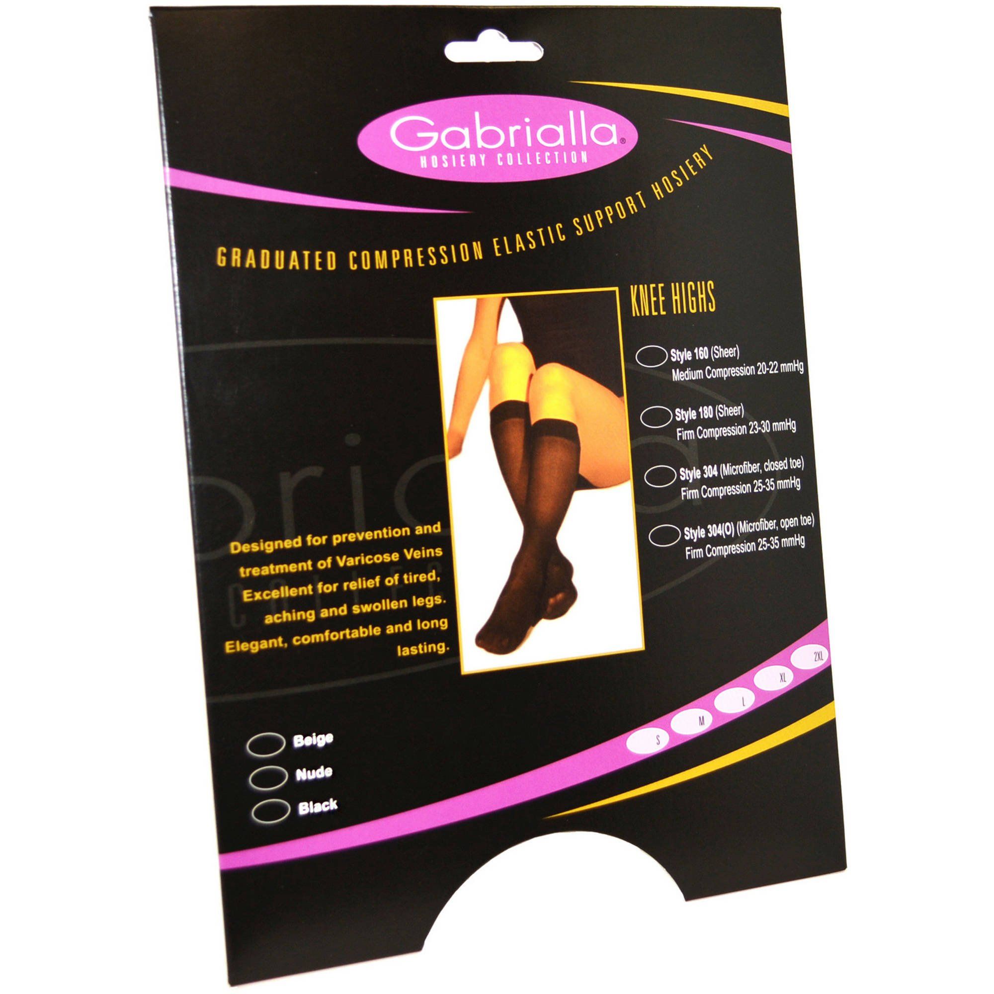 Gabrialla Graduated Firm Compression Pantyhose 32