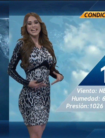 The B. reccomend mexican sexy weather girl yanet