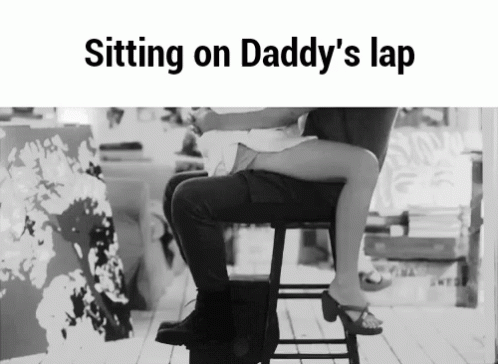 Bunny reccomend sitting daddy s lap