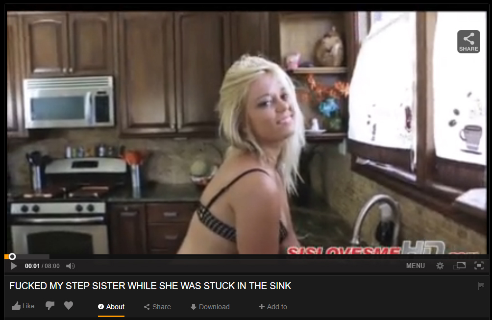 Step sister caught piss sink